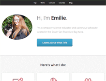 Tablet Screenshot of emiliebarnard.com
